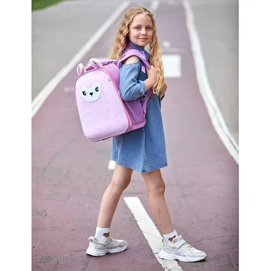 Ранец Basic Лама розовая, 2 отд., эргоном. спинка    