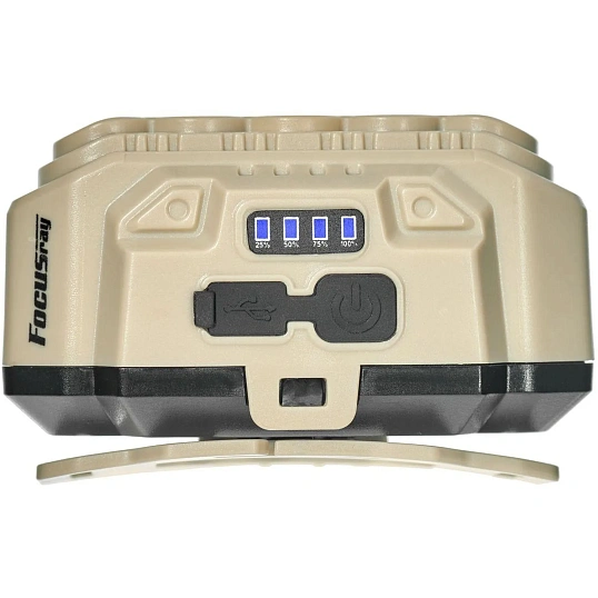 Фонарь налобный FOCUSray 1334 акку18650 1200мАН 200 люмен,индикатор зарядки