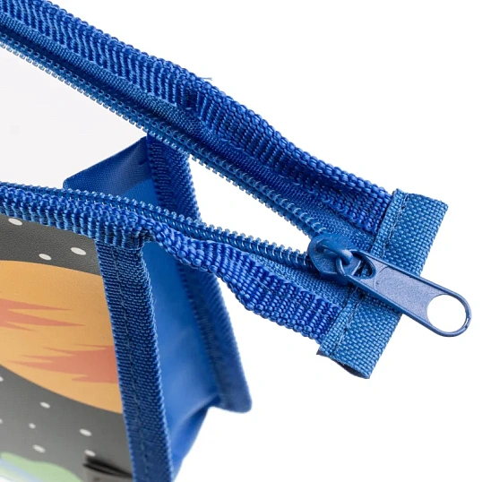 Папка для тетрадей  Space time, А5, молния,  пластик, ПТ-713