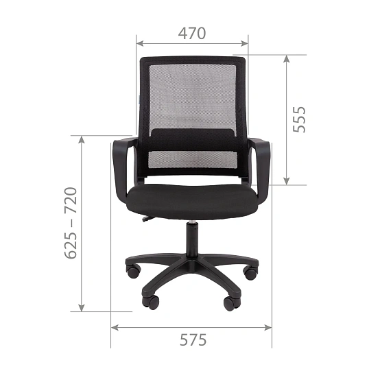 Кресло VT_Chairman 606LT Россия TW-01 черный