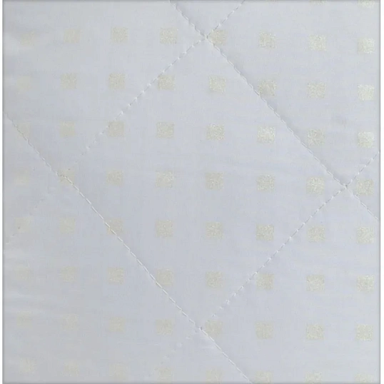 Подушка Luscan 70х70, стеганная, (иск. лебяжий пух/тик ПЭ), белые шашечки