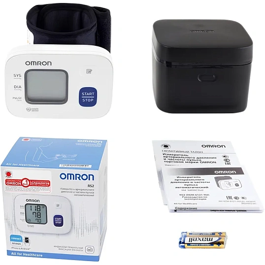 Тонометр OMRON RS2 на запястье с поверкой