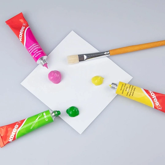 Краски темперные KoresTemperasв пластик.пенале,тюб.12 мл,12цв набор 72412