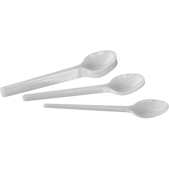 Ложка одноразовая чайная белая, 12,2 см, PS, 4500  шт/кор