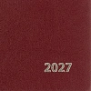Ежедневник датированный 2027 Выбор есть, А5, 160л, бумвинил бордо