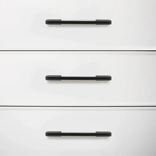 Ручка УЗК_скоба меб.StahlBuro A300-96 (16661) BL матовый черный 2шт/уп