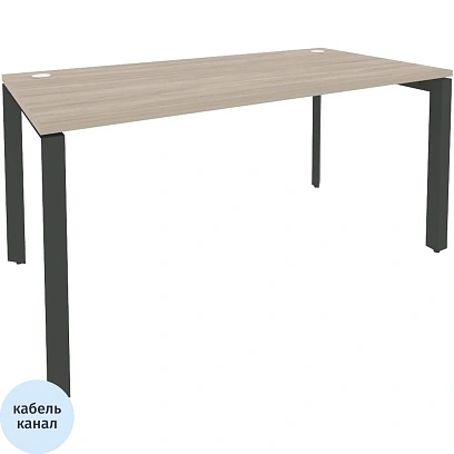 Стол ONIX-П П на металлокаркасе O.MP-SP-4.8 аттик дуб/антрацит Ш1580