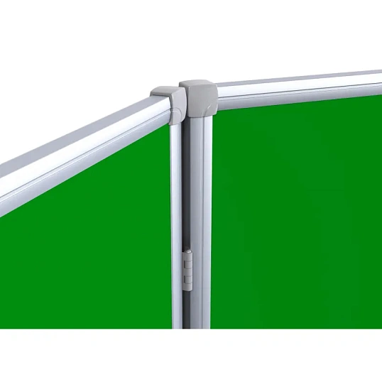 Доска меловая - магнитная зеленая 100х300 2-створ. Россия