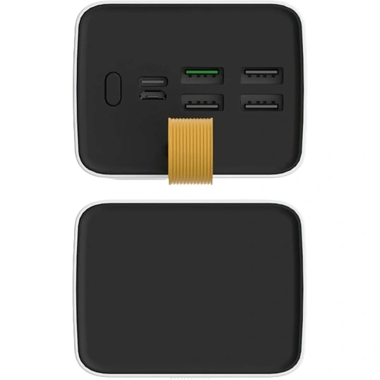 Внешний аккумулятор PERO PB08 40000 mAh,Li-Pol,output USB-C + 4USB-A,белый