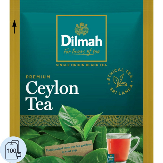 Чай Dilmah черный, в пакетиках, 2гx100пак