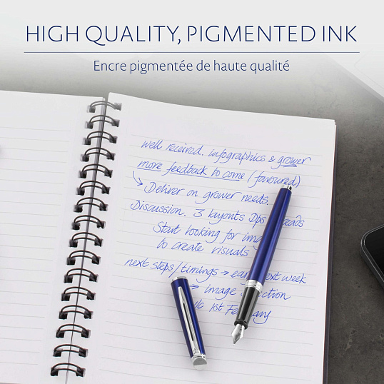 Картридж чернильный для перьевой ручки WATERMAN Cartridge Size Standard син