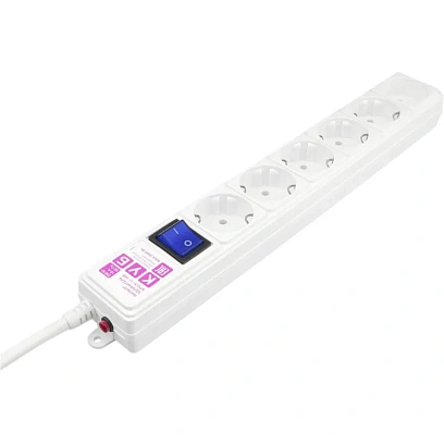 Сетевой фильтр Power Cube 3м, 6р белый 16А/3,5кВт (3x1,5)(SPG6-A1)