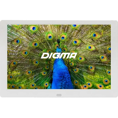 Фоторамка цифровая Digma 10.1 PF-1043 IPS 1280x800 белый пластик ПДУ Видео
