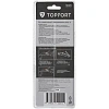 Нож универсальный TOPFORT с выдвиж.лезвием 19мм трапец.+4зап.лезвия