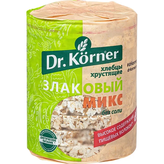 Хлебцы хрустящие Микс Dr.Korner 90 гр