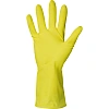 Перчатки Luscan резиновые латекс хлопковое напыление желтые р L (5 пар/уп)