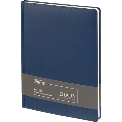 Ежедневник недатированный ATTACHE Classic А4, 136л, синий