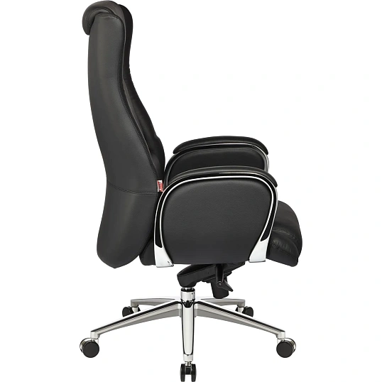 Кресло BN_Jl_Руководителя Echair-545 ML кожа черная, хром