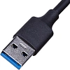 Разветвитель USB  HS004 USB 3.0x4/черный