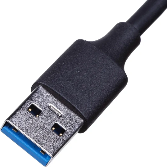 Разветвитель USB  HS004 USB 3.0x4/черный