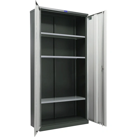 Шкаф для бумаг Cobalt Office 18 антрацит/серый (R7043/7038) 915х370х1830