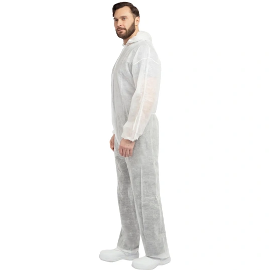 Комбинезон одноразовый Каспер Комус белый 30 г/кв.м (р.5XL), 10шт/уп