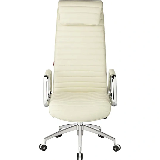 Кресло BN_Fc_Руководителя Echair-528 ML кожа белая, алюминий