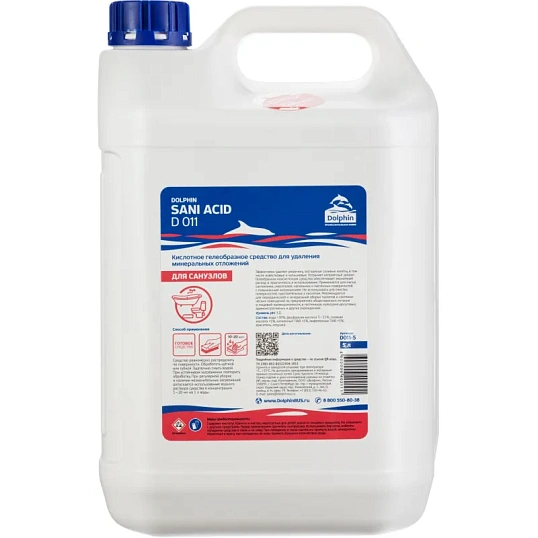 Профхим сантех кисл гель д/удален налета-ржавч Dolphin/Sani Acid (D011),5л