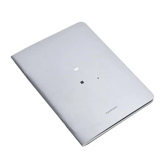 Бизнес-тетрадь А5, 40л. клетка, скрепка, 150х210мм Minimalism серый N2506