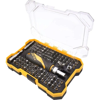 Набор бит 1/4, PH, PZ, Hex, Torx, Slotted, 105 предметов TOLSEN TT20188