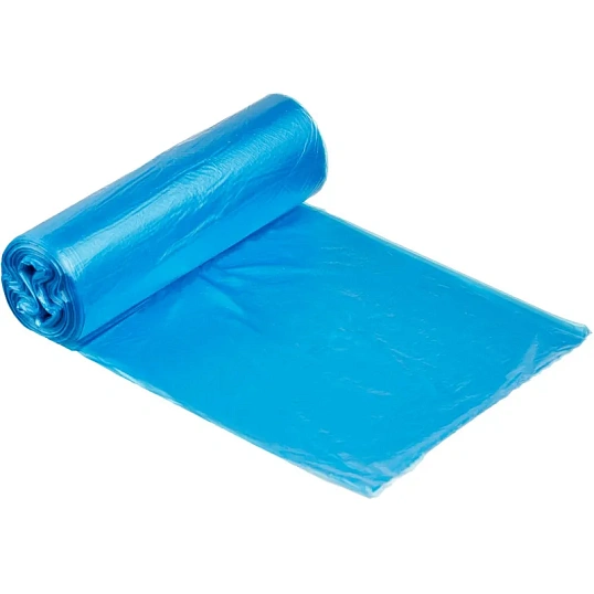 Мешки для мусора ПНД 30л 6мкм 20шт/рул син 50х58см, Эколайф