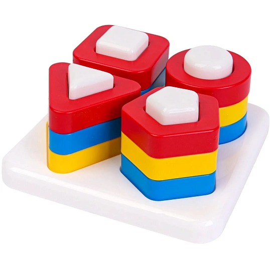 Игрушка Сортер-пирамидка Формы и цвета (ПЭТ), И-6762
