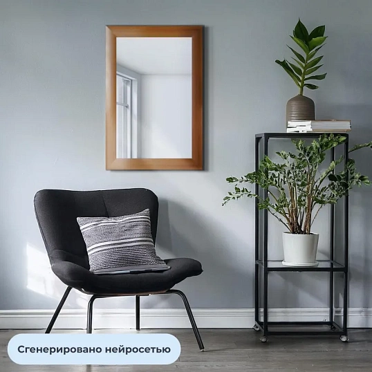 Зеркало KD_настенное Комус Мебель1801 ОР-1.644х436 орех