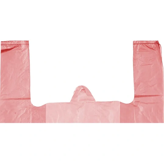 Пакет-майка ПНД 35+20х65 15мкм 100шт./уп. цветн.