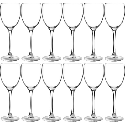 Набор бокалов для вина 350 мл. d=80 мм. h=200 мм. Эталон, 12шт/уп, 49167