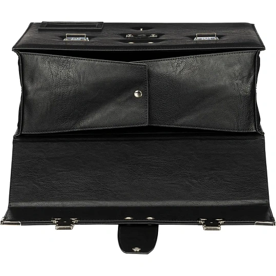 Портфель ГРИФ К мод. 1027/2 черный экокожа