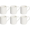 Кружка Kaylas, 280мл, фарфор, белая с ручкой 6шт/уп