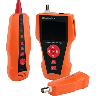 Тестер LANMASTER LAN-PRO-L/TPK-POE с измер.длины, трассировкой кабель.линий