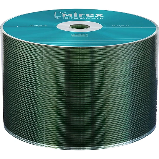Носители информации CD-RW, 4x-12x, Mirex, Bulk/50, UL121002A8T