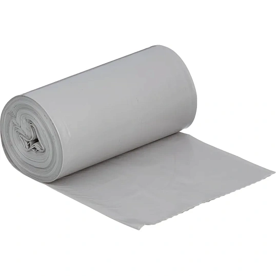 Мешки для мусора ПВД+добавка 30л 35мкм 20шт/рул серые 50х60см