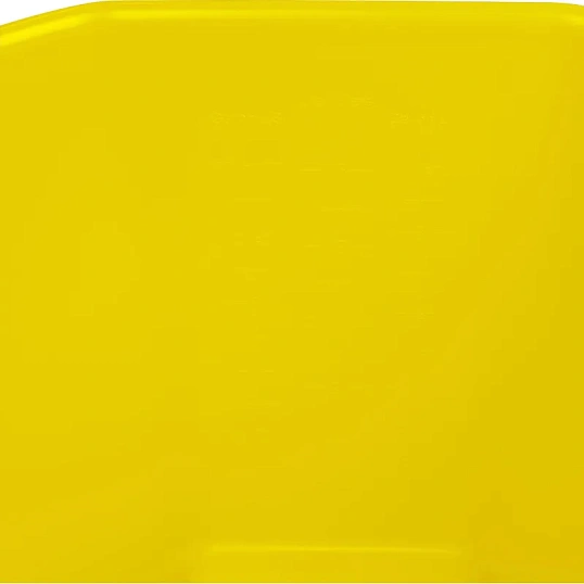 Ведро FBK 15л желтое, армир. пластик противоударный, круглое, 80101-4