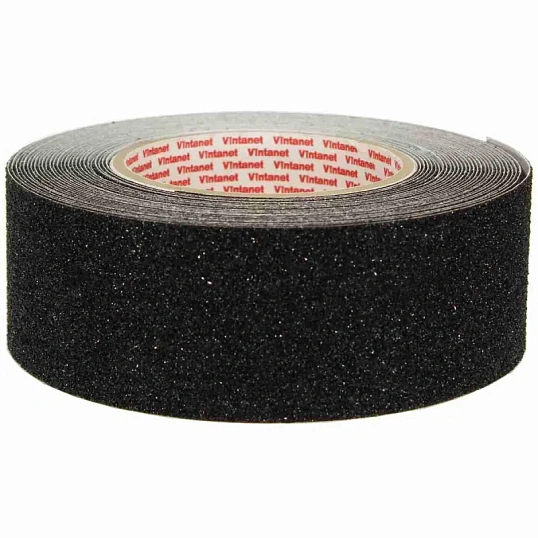 Клейкая лента противоскользящая AS60 Vintanet,сред.зерн.,черная,50мм х 10м