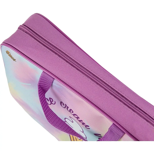 Папка для тетрадей  Enjoy А4 на молн с ручками,ткань,75мм,ПМД-4-20