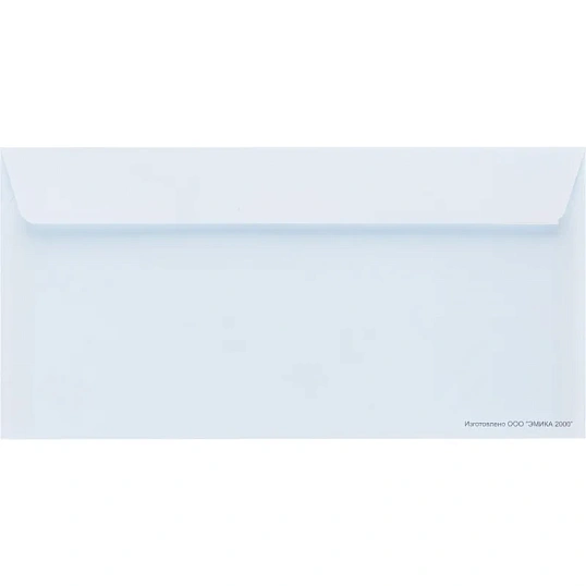 Конверт белый E65 стрип 110х220 80г КОМУС 1000шт/ уп
