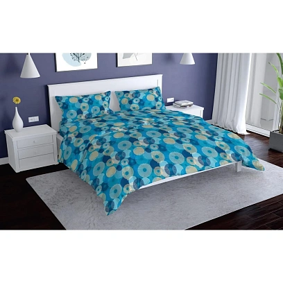 Постельное белье евро,Sarandib,набивн.поплин 105г/м2(нав.70х70-2шт)28908-1