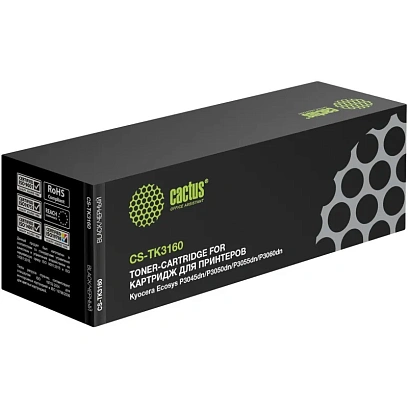 Картридж лазерный Cactus TK-3160 чер. для Kyocera Ecosys P3045dn/P3050dn