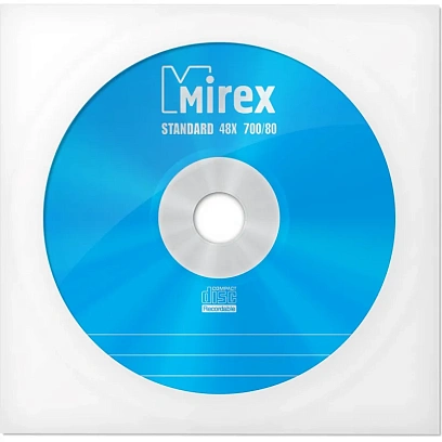 Носители информации CD-R, 48x, Mirex Standard, конверт/1, UL120051A8C
