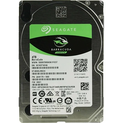 Жесткий диск Seagate Blue 4TB, SATA, 5400rpm, 128MB(ST4000LM024)