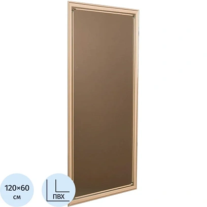 Зеркало МГЛ_ настенное 121Б (600x1200) багет ПВХ дуб