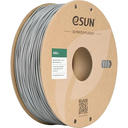 Пластик катушка ESUN ABS 1.75 мм 1кг,серебр(ABS+175S1P1) (Silver)